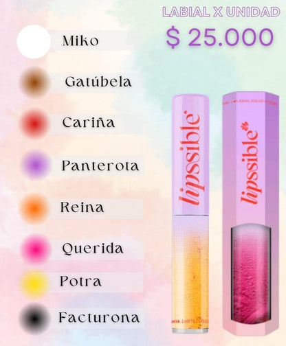 Labial lipssible x 4 Unidades